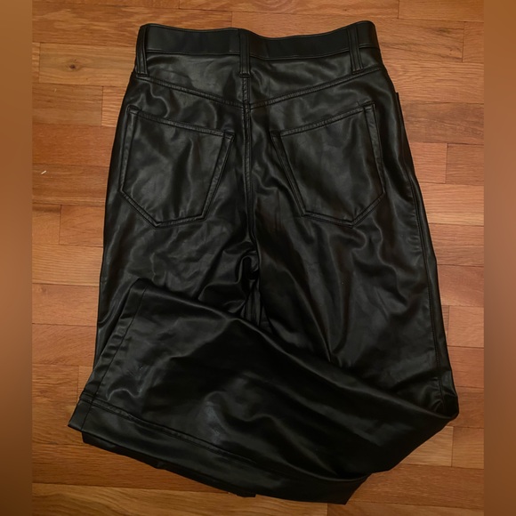 Abercrombie & Fitch 90s Ultra High Rise Relaxed Leather Jean (Long!) - Picture 3 of 5